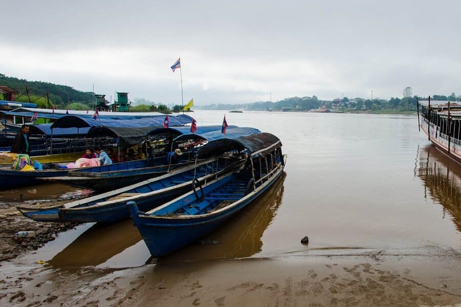 Tourist Boat Station in Huay Xai, Laos
